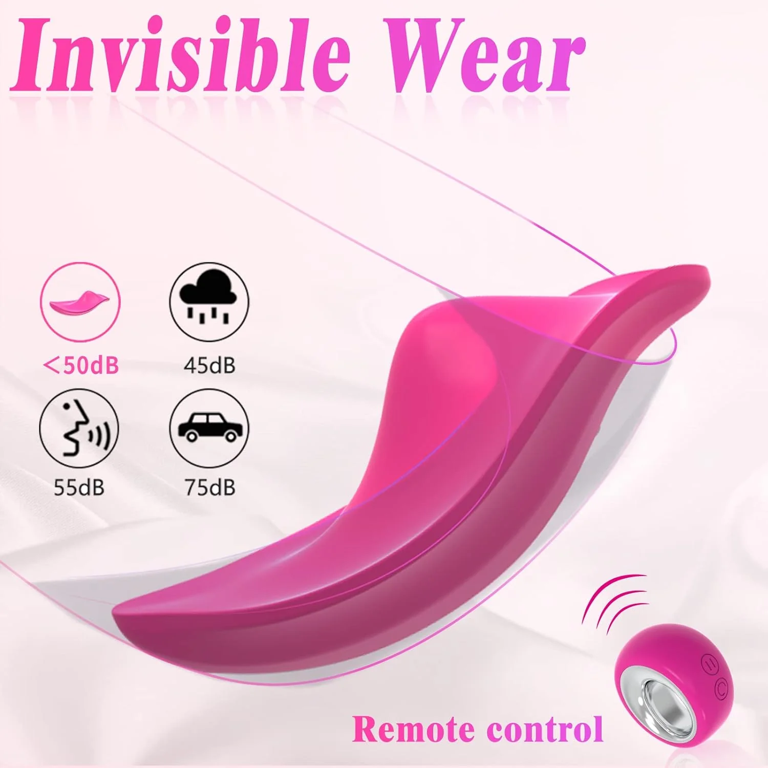 RoseWhisper Wearable Panty Vibrator Remote 12 Modes - Image 3