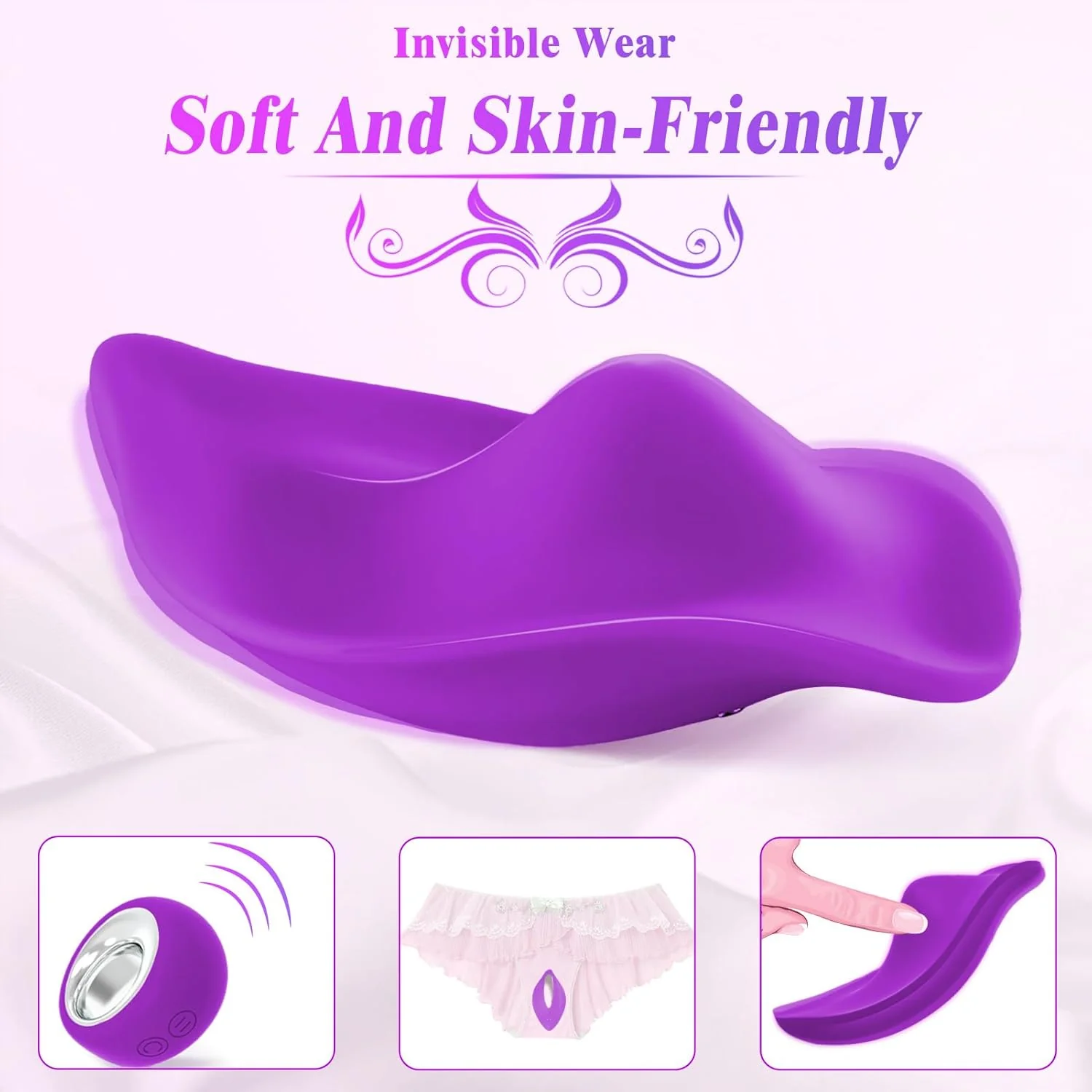 WhisperRose Wearable Panty Vibrator Remote 12 Modes - Image 4