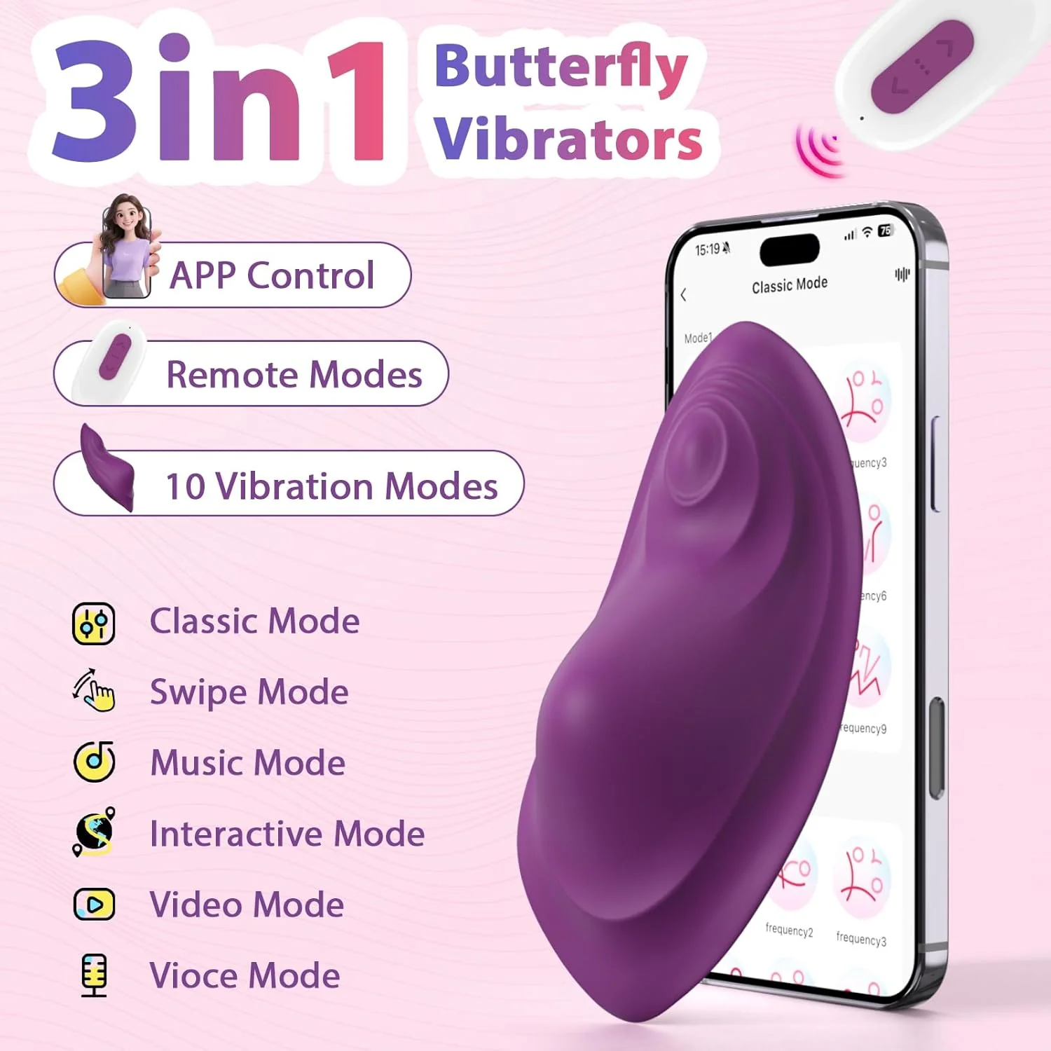 VelvetWing APP Butterfly Panty Vibrator Dual Motor - Image 2