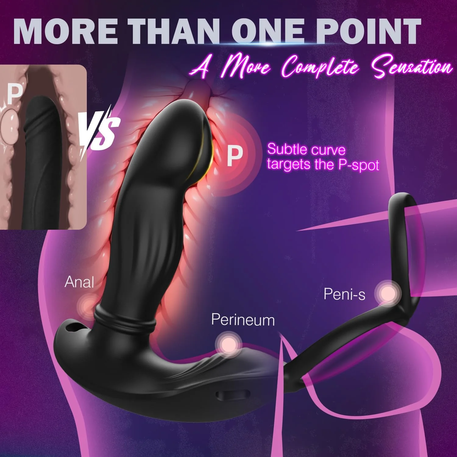 CoreDominus Thrusting Prostate Massager Cock Ring App Remote - Image 4