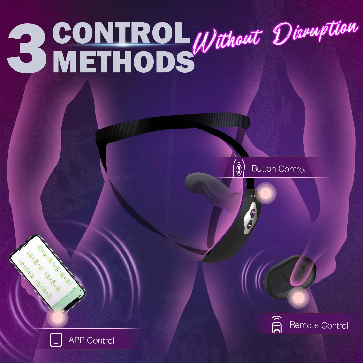 CoreDominus Thrusting Prostate Massager Cock Ring App Remote - Image 6