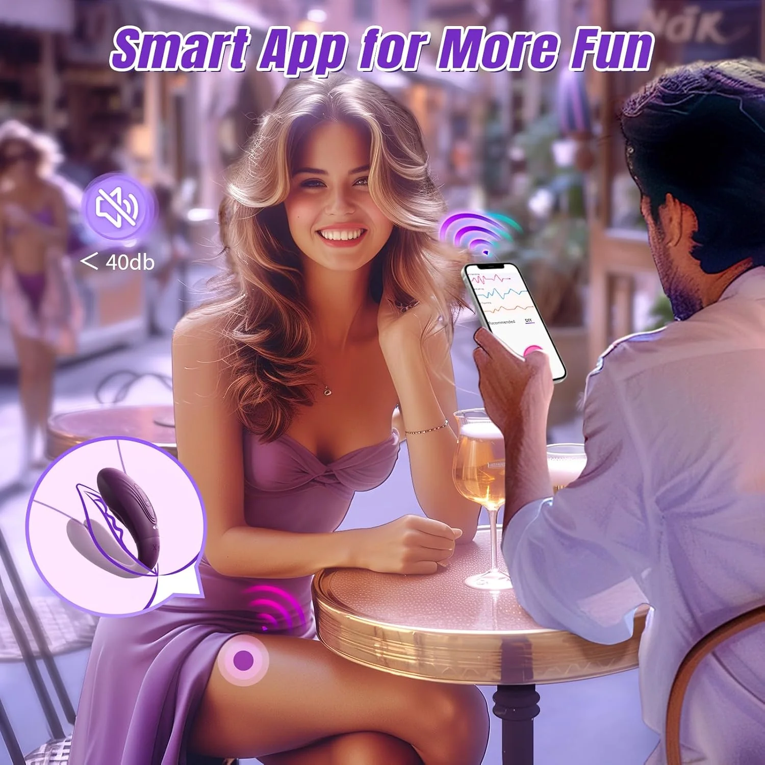 TapFusion Double Wearable Vibrator 10 Tapping 10 Modes - Image 6