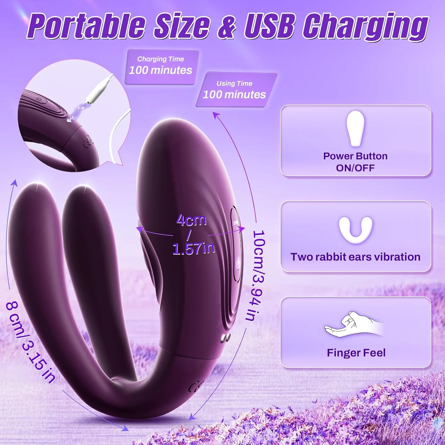 TapFusion Double Wearable Vibrator 10 Tapping 10 Modes - Image 7