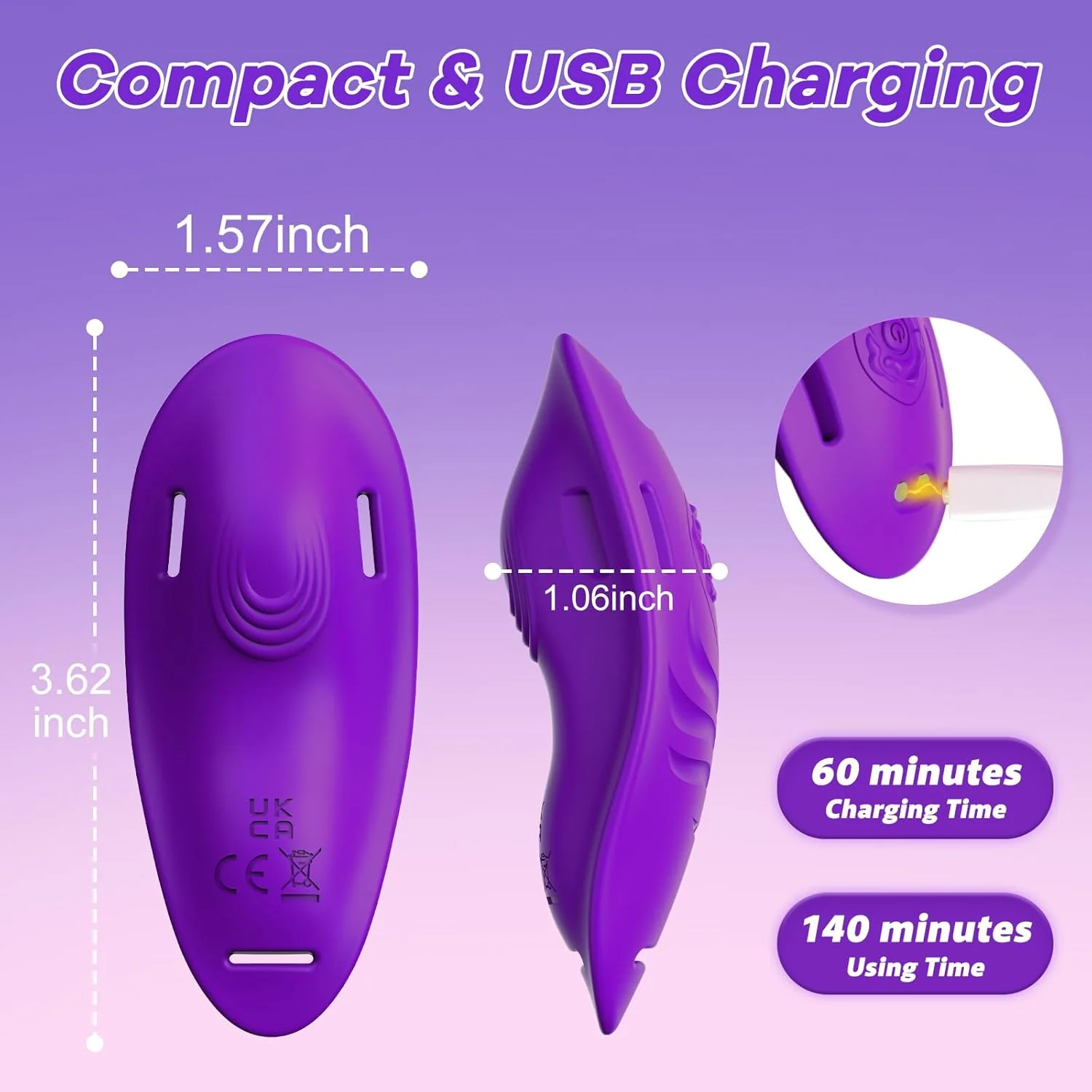 ButterflyPearl Wearable Panty Vibrator APP Control - Image 8