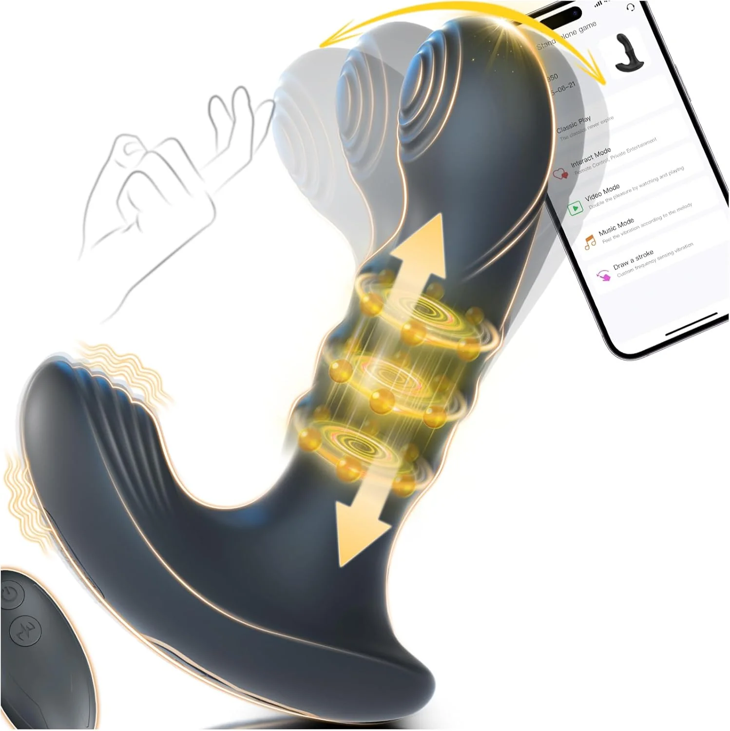 NantaWiggle App-Controlled Wiggling Prostate Massager - Image 2