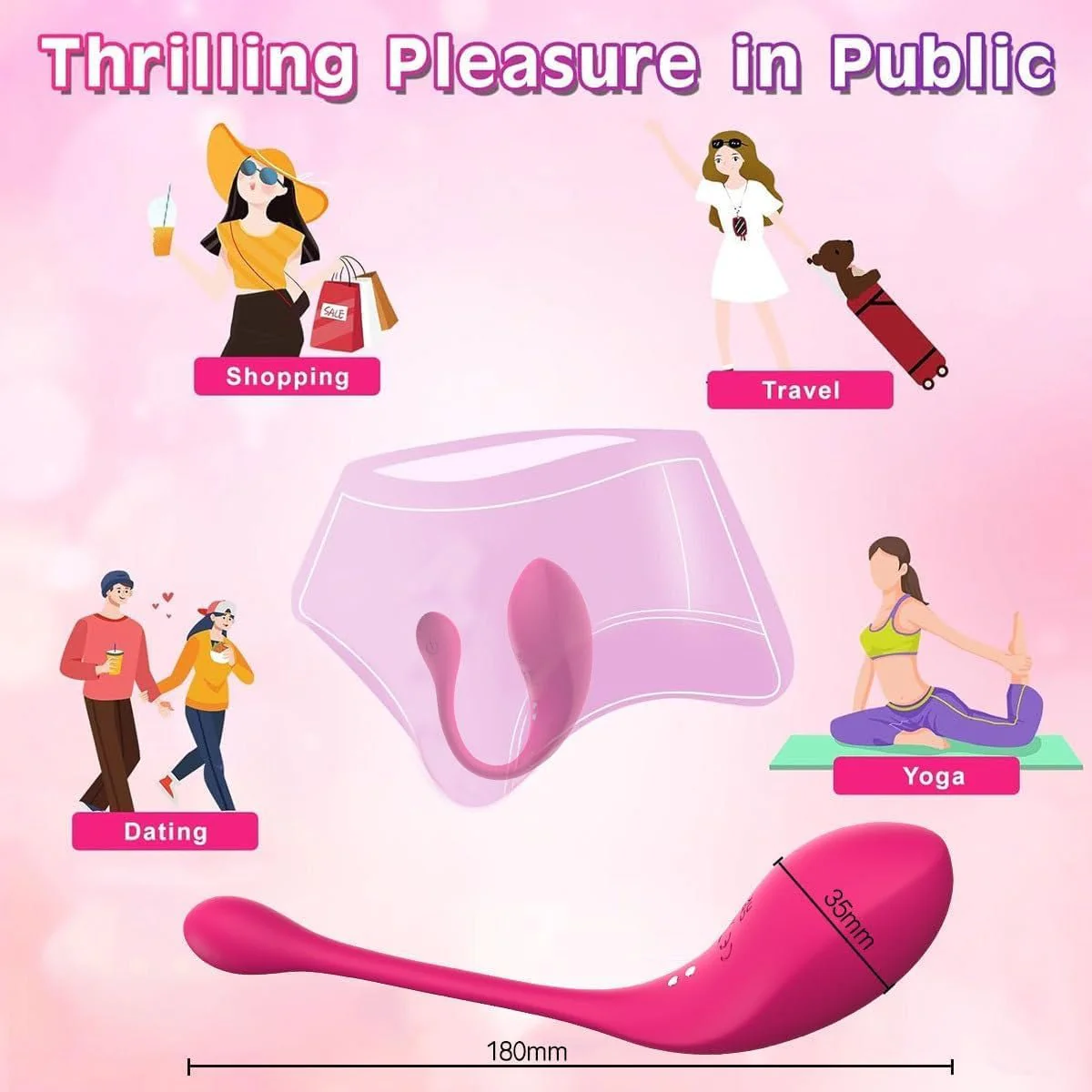 StealthSync Remote Vibrating Egg 12 Modes Waterproof Silent - Image 2