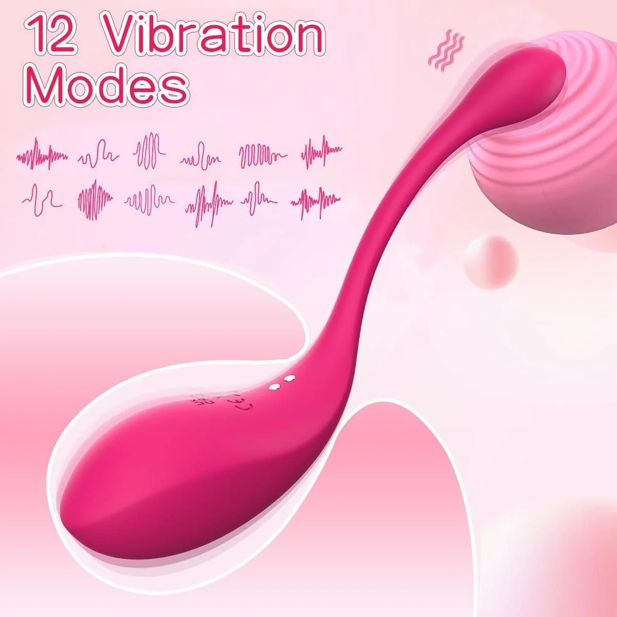 StealthSync Remote Vibrating Egg 12 Modes Waterproof Silent - Image 3