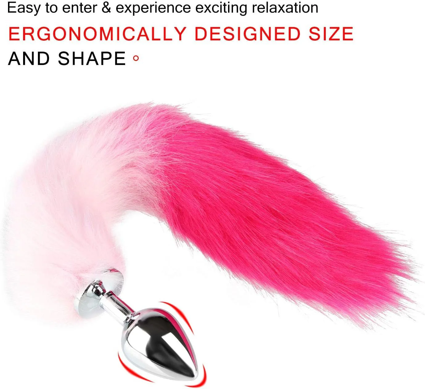 VelvetVixen Fox Tail Butt Plug Pink M - Image 6