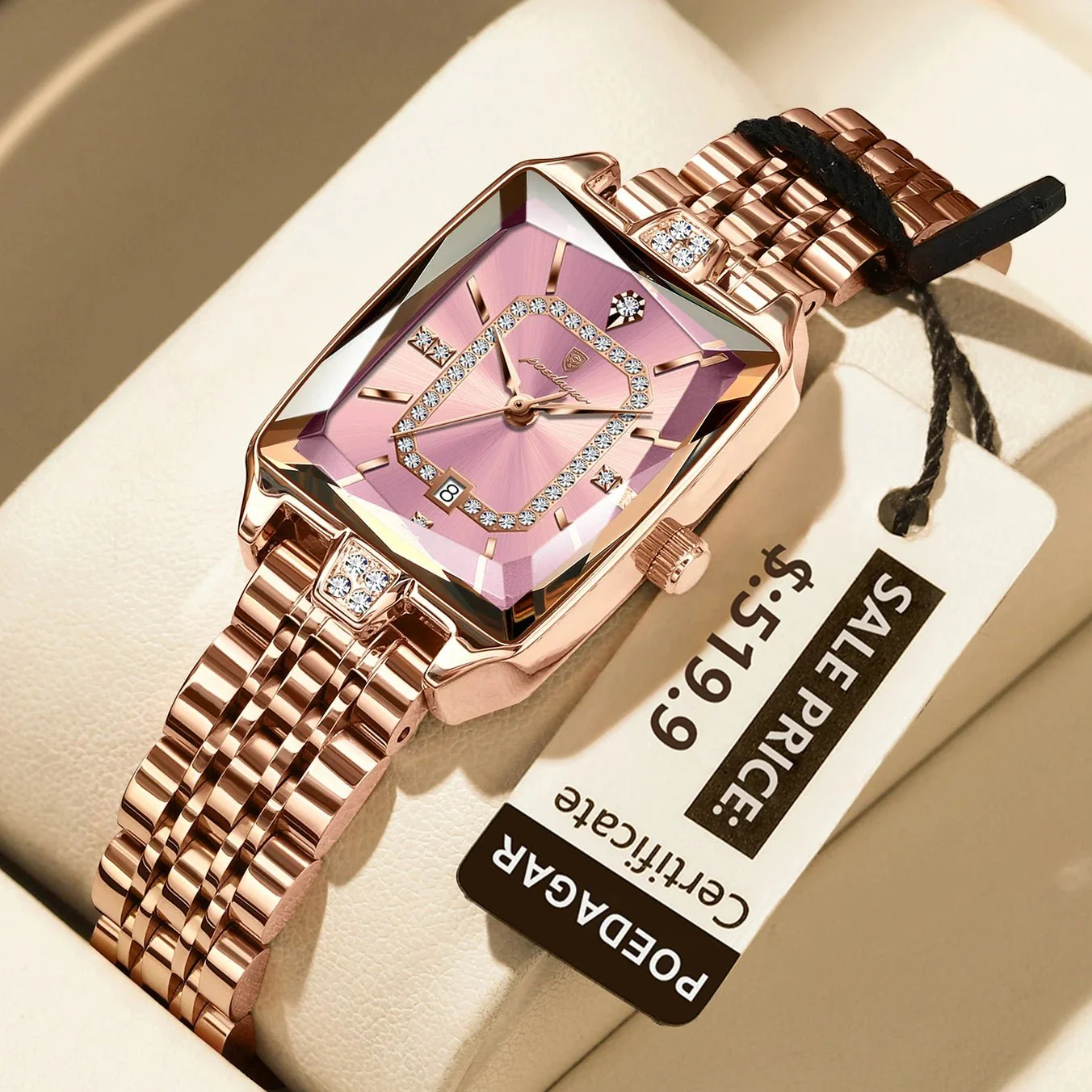 Women’s Luxury Rectangle Watch - Image 10