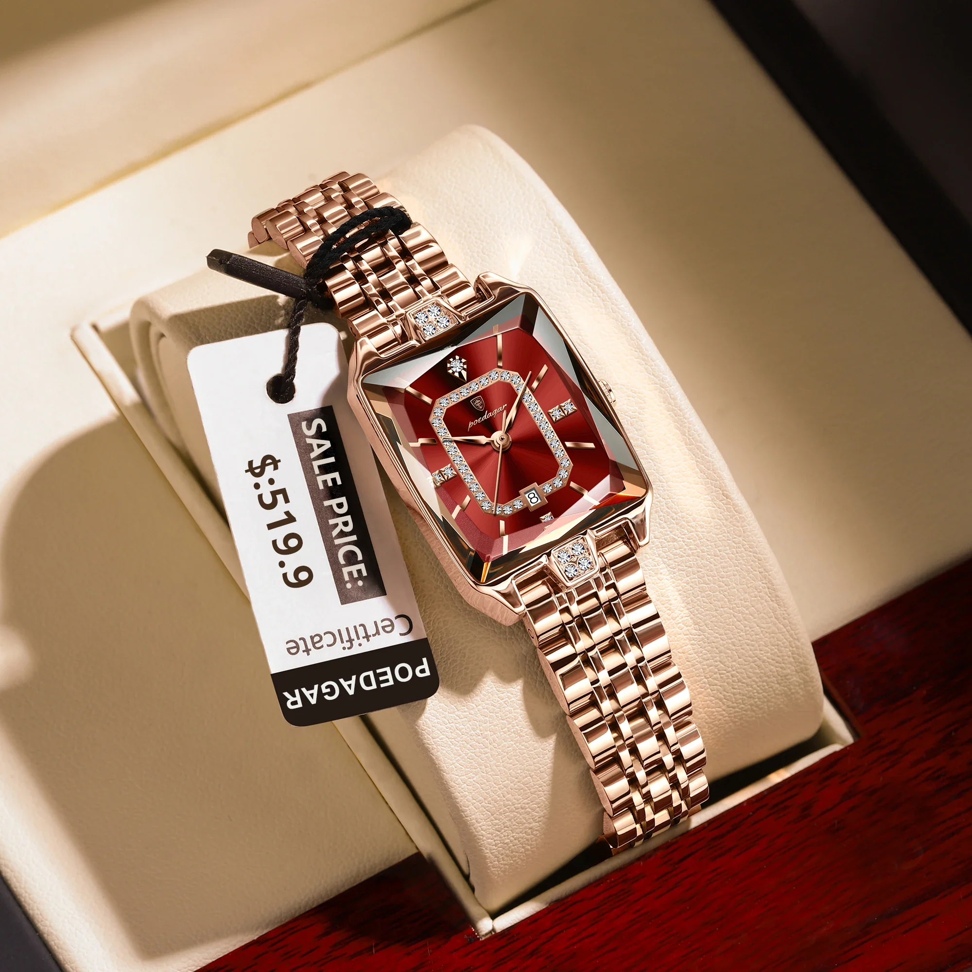 Women’s Luxury Rectangle Watch - Image 3