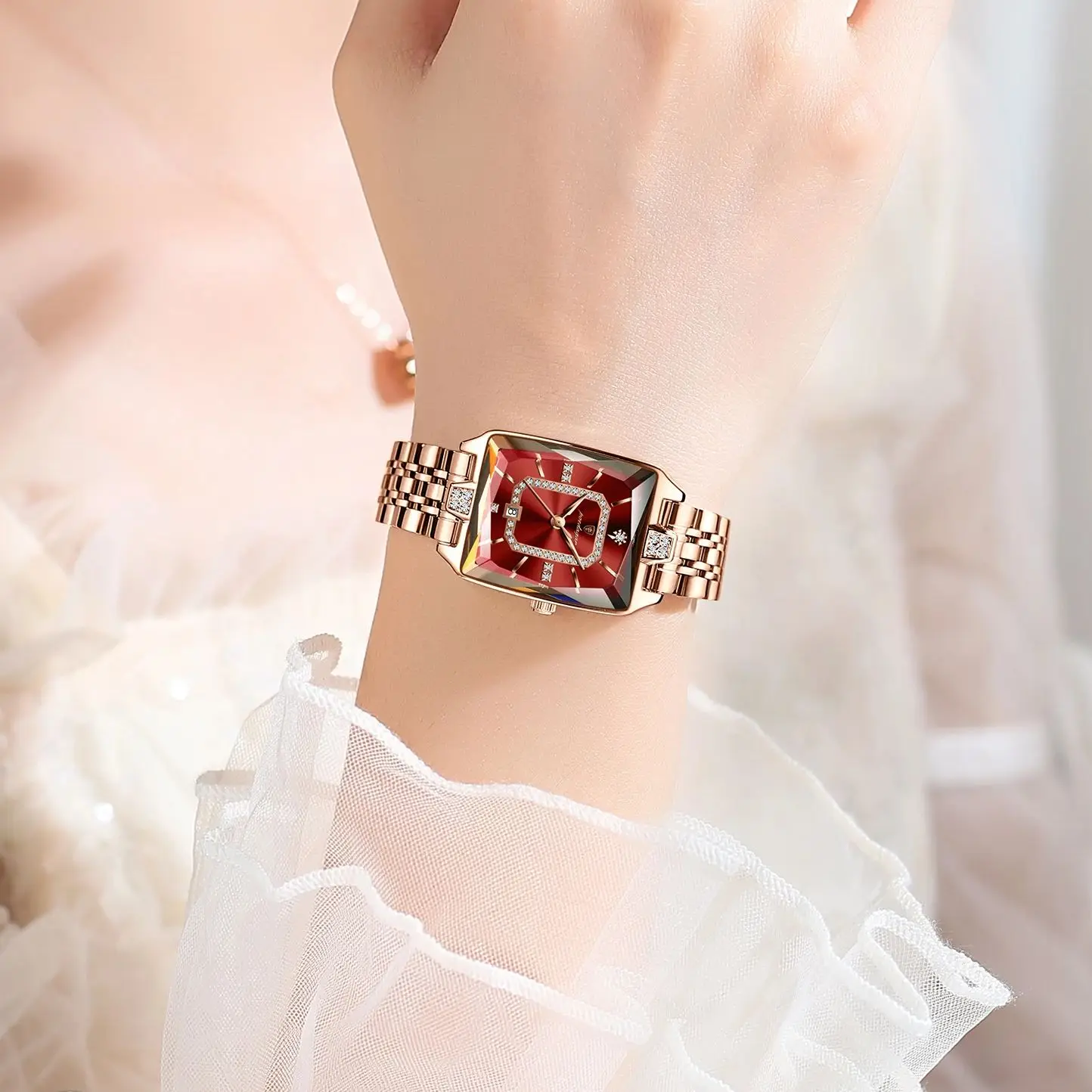 Women’s Luxury Rectangle Watch - Image 7