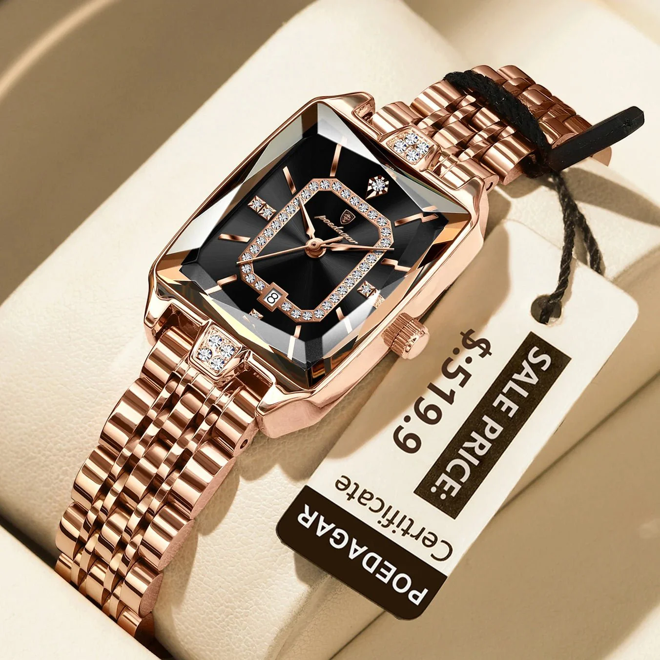 Women’s Luxury Rectangle Watch - Image 8