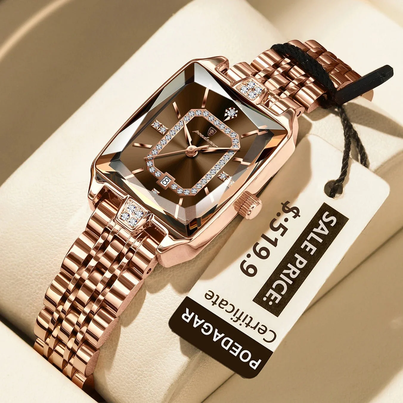 Women’s Luxury Rectangle Watch - Image 9