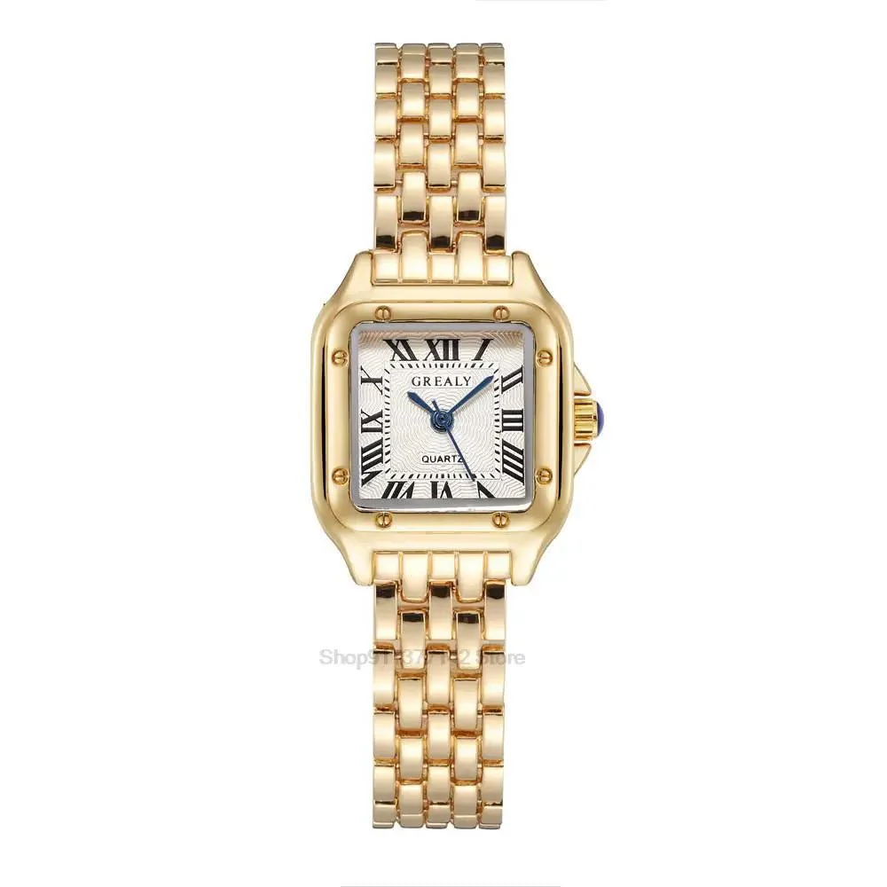 Women’s Luxury Roman Numerals Square Watch - Image 10
