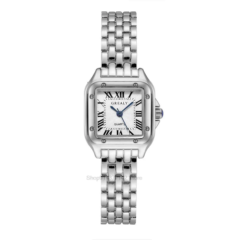 Women’s Luxury Roman Numerals Square Watch - Image 11