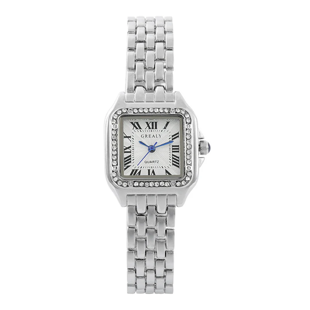 Women’s Luxury Roman Numerals Square Watch - Image 8